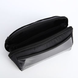Косметичка на молнии, маленькая, с отделами, чёрная - Simaland фото 3