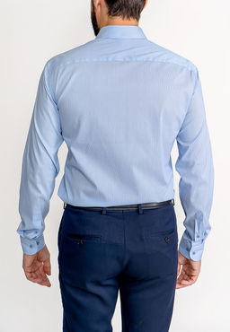 Сорочка мужская длинный рукав GREG 211/138/Z/1p STRETCH  фото 4