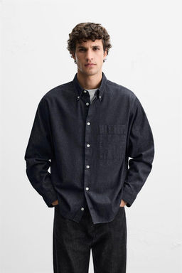 LIGHTWEIGHT DENIM SHIRT - Zara фото 2