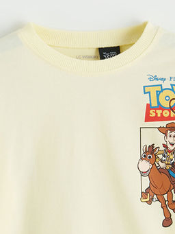 Bisiklet Yaka Toy Story Bask?l? Erkek ?ocuk Ti??rt