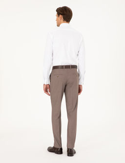 A__k Kahverengi Ex. Slim Fit Kuma_ Pantolon