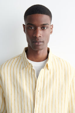 CAMISA DE LINO RELAXED FIT - H&m фото 7