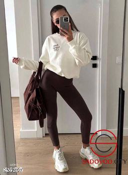 Теплые лосины женские лапша