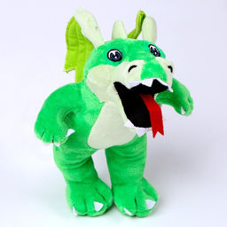 Мягкая игрушка Дракон, в полный рост, 21 см, цвет зелёный - Simaland фото 2