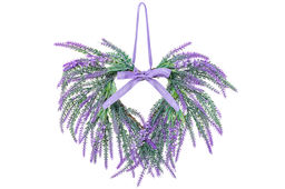 Венок - сердце 38*36*8 см "Лавандовое поле"