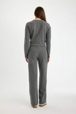 Широкие брюки из ткани селаник - Defacto фото 8