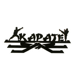 Медальница Карате черный цвет, 29 см 9,5 см - Командор фото 6