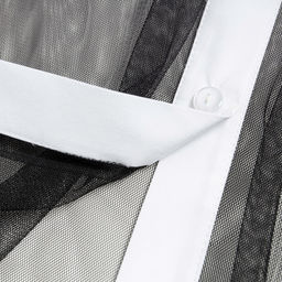 Рубашка комбинированная с сеткой, Срочно на обложку (white) - Charutti фото 6