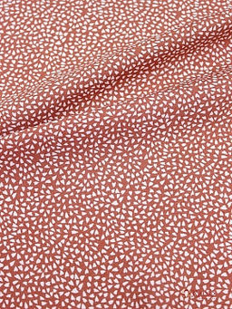 Штапель Мелкая рябь цв.терракотовый, ш.1.45м, вискоза-100%, 90гр/м.кв