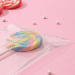 Набор пакетиков для упаковки леденцов, 100 шт., 12.5×17 см, прозрачный