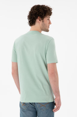 Erkek Regular Fit V Yaka Su Ye_ili Basic Ti__rt Sepette S_rpriz _ndirim - U.s. polo assn фото 6