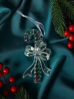 Цена за 2 шт. Ёлочная игрушка Зимнее волшебство. Льдинка леденец, 115 см, перелив прозрачный  фото 8