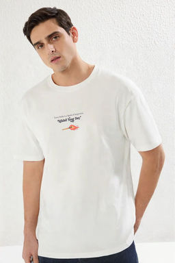 TRENDYOL MAN Siyah Oversize/Genis Kesim Bask?l? %100 Pamuk T-Shirt TMNSS25TS00108 - Trendyolmilla фото 11