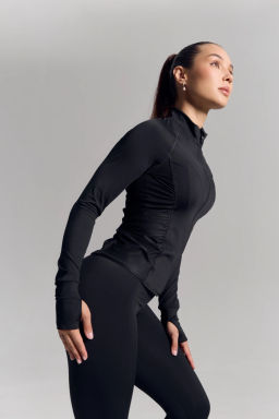 Рашгард Basic Black черный с длинным рукавом