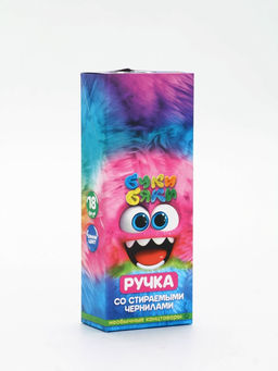 Цена за 18 шт. Ручка пиши-стирай с колпачком "Буки Бяки", синяя паста 0.5 мм