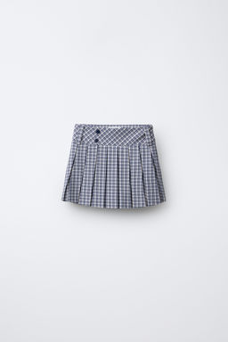 CHECK SKIRT WITH BUTTONS - Zara фото 8