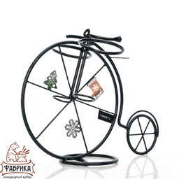 Бутылочница настольная металлическая Велосипед 590-119 - Фабрика интерьерной ковки фото 2
