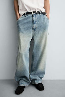 WIDE BAGGY FIT JEANS - Zara фото 5