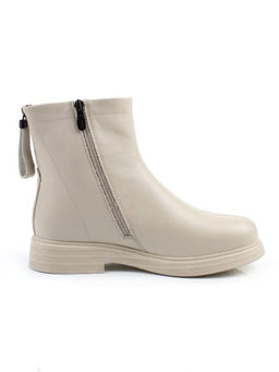 01-XKL21-225DR BEIGE Ботинки демисезонные женские (натуральная кожа, байка)