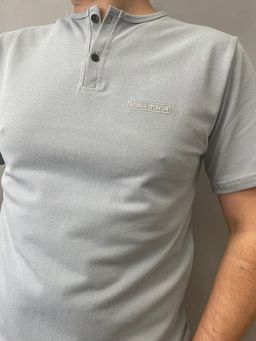 191 Футболка-поло, серый, пике - Knitka wear фото 4