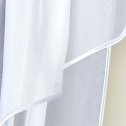 Готовые шторы арт. 0026/Б/лев, ТРИО, цвет белый, занавеска, размеры 300см ширина х 180 см высота из ВУАЛИ, на шторной ленте - Haft фото 2