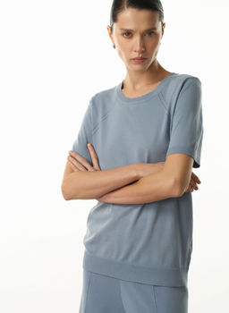 Conso/KJS 230715 - blue-grey Футболка Женская