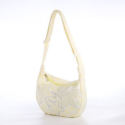 Сумка молодёжная на молнии, 36?8?23 см, голубая