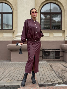 Юбка AURA 5076-164 бургунди