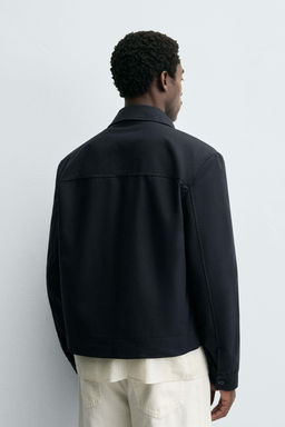 CROPPED FIT COTTON JACKET - Zara фото 3