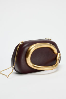GOLD-CLASPED BOX BAG - Zara фото 3