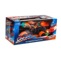 Джип радиоуправляемый MONSTER, 1:16, эффект дыма, световые эффекты, работает от аккумулятора, цвет оранжевый - Автоград фото 6