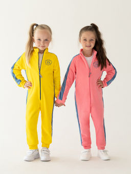 Комбинезон детский флисовый желтыйджинс пш