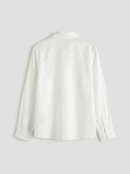 Uzun Kollu Erkek ?ocuk Poplin G?mlek