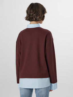 Джемпер женский бордовый - Mark formelle фото 2