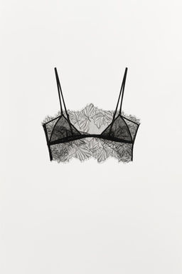 LACE TRIM BANDEAU BRALETTE - Zara фото 6