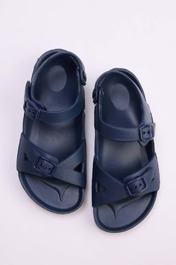 Lacivert Cift Bantl? Buyuk Erkek Cocuk Sandalet TAKSS26SD00002