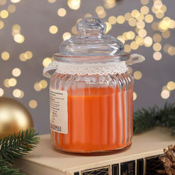 Ароматическая свеча в банке Зимний мандарин 180 г, время горения 45 ч