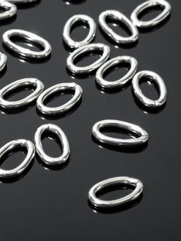 Цена за 2 шт. Кольцо соединительное, 11?7 мм, набор 30 шт. цвет серебро