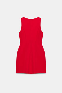 VESTIDO MINI CON LAZO / Rojo - Zara фото 8