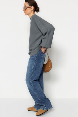 Vizon Genis Kal?p Basic Triko Kazak TWOAW23KZ01448 - Trendyolmilla фото 27