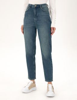 A__k Mavi Mom High Waist Fit Jean Pantolon