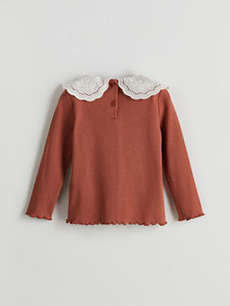 Bebe Yaka Nak??l? K?z ?ocuk Ti??rt