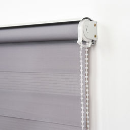 Штора рулонная День-Ночь, 120180 см (с учётом креплений 3,5 см), цвет серый - Simaland фото 3