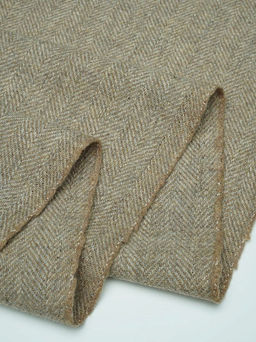 Шерсть пальтово-костюмная Твид Елочка цв.песочный, ш.1.5м, шерсть-60%, п/э-40%, 310гр/м.кв - Купава фото 7