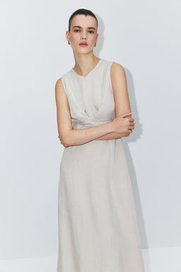 MAMA Vestido de lactancia en mezcla de lino