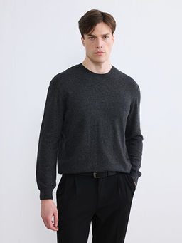 Bisiklet Yaka Erkek Triko Kazak