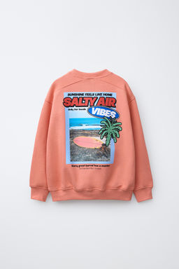 SUDADERA ESTAMPADA CASUAL / Coral - Zara фото 2