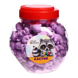 Цена за 85 шт. Ластик фигурный Бегемотик - Calligrata фото 3