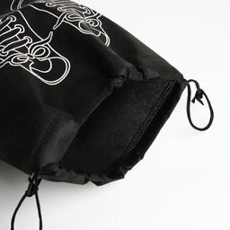 Цена за 2 шт. Мешок для обуви на шнурке, с прозрачной вставкой, принтом, размер 27×0.5×36 см, спанбонд, чёрный