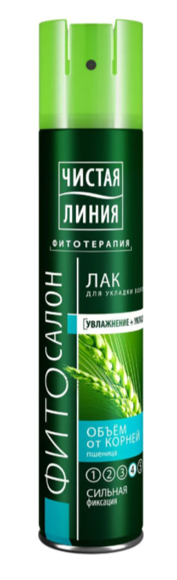 ЧИСТ.ЛИНИЯ д/укл.волос лак 200мл Объем от корней (12шт/кор)